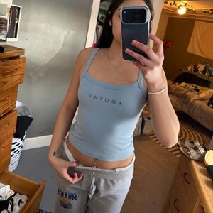Kookai Sky Blue Sleeveless Top
